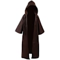 Pikkukuva 1 / 3: Vuxen Halloween Kostym Huvtröjor Robe Cosplay Capes Huvrock musta L brown M