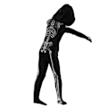 Pikkukuva 2 / 3: Lasten Skeleton Jumpsuit -asu Halloween Cosplay 100cm
