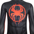 Miniatyrbillede 2 af 4: Børn Voksen Miles Morales Spider Man Cosplay Kostume Fest Jumpsuit Spider-man: Across The Spider-verse Fancy Dress Jumpsuit (Lens eye mask) 140