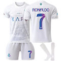 Pikkukuva 1 / 2: Jalkapallopaita Peliasu Lapsi Aikuinen - Ronaldo 7 Al Nassr Valkoinen XL XL xl