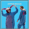 Miniatyrbillede 3 af 3: Snug Fit Unisex Voksen Onesie Pyjamas Flanell Cosplay Animal One Piece Halloween kostume Nattøj Hjemmetøj Q Mike Donkey 105cm