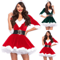 Pikkukuva 2 / 4: Heinäkuu Damer Sexig Kort Tomte Klänning Cosplay Kostym Present red M