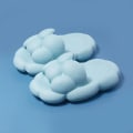 Miniatyrbillede 2 af 5: Sommer Søde Egg Cloud Sliders Til Kvinder Eva Bløde Tykke Indendørs skridsikre hjemmesko Sky blue 36 37