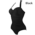 Miniatyrbillede 1 af 10: Tummy Control polstret badedragt til kvinder black L