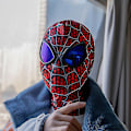 Miniatyrbild 1 av 5: Spiderman Mask Huvudbonader Spider Man Cosplay Scenrekvisita Tack!！ Remy Spider Man