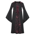 Miniatyrbilde 2 av 5: Barn Jenter Performance Vampyr kostyme Halloween hekse kostymer wine red 120cm