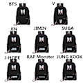 Miniatyrbillede 4 af 10: BTS BT21 Skoletaske Kæde Rygsæk Skuldertasker
