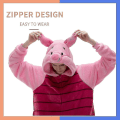Miniatyrbillede 2 af 3: Snug Fit Unisex Voksen Onesie Pyjamas Flanell Cosplay Animal One Piece Halloween kostume Nattøj Hjemmetøj Q Mike 105cm Piglet 85cm
