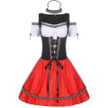 Miniatyrbillede 4 af 5: Karneval Oktoberfest Dirndl kostume Tyskland Beer Maid Tavern Wench Servitrice Outfit Halloween Fancy