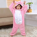 Pikkukuva 3 / 6: Lasten joulu Cosplay Animal Unisex-pyjamat Lasten flanellipossu 1-osainen pyjamat 130