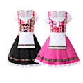 Pikkukuva 2 / 10: Tyska Oktoberfest-dräkt för flickor Dirndl-klänningar Pink M