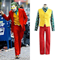 Pikkukuva 1 / 6: Jokeri Jokeri Joaquin Phoenix Cos -asu Halloween Cosplay -asu XL