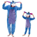 Miniatyrbillede 1 af 3: nug Fit Unisex Voksen Onesie Pyjamas Flanell Cosplay Animal One Piece Halloween kostume Overtøj Hjemmetøj Q Mike 105cm Donkey S
