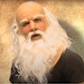 Miniatyrbillede 2 af 4: Skæggede bedstefar Sjov julemaske Bare hoved Gammelt Latex Hoved Cov