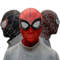 Miniatyrbilde 4 av 5: Spiderman Mask Hodeplagg Spider Man Cosplay Stage Props Takk!！ Blue Iron Spider Man