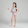 Miniatyrbild 3 av 6: sjöjungfru dräkt baddräkt bikini barn flicka rosa 120