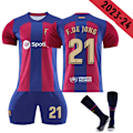 Miniatyrbillede 1 af 2: 2023-2024 Barcelona hjemmefodboldtrøje til børn nr 21 F.DE JONG 12-13years
