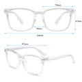 Pikkukuva 9 / 11: Datorglasögon Anti Blue Light Filter UV Block Glasögon Unisex Red 3 Pack