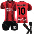 Miniatyrbilde 1 av 2: 23/24 Ny sesong Hjemme A.C. Milan FC RAFA LEAO nr. 10 Kids Jersey Pack Barn-16
