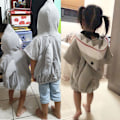 Miniatyrbillede 4 af 4: Eraspooky 1-6t Grå Shark Cosplay Hættetrøje Halloween Kostume Til Børn Småbørn Julekjole Børn Sharks Slikpose Shark bag One Size