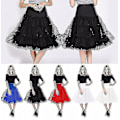 Pikkukuva 3 / 5: 26" Retro alushame / 50s Swing Vintage alushame / Rockabilly Tutu / Fancy verkkohame CNMR Black Small-Medium 6-14