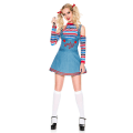 Miniatyrbild 1 av 2: Halloween Spooky Doll Cosplay Chucky Costume Carnival Horror M