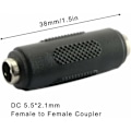 Miniatyrbillede 2 af 5: 3 stk. DC Strømforbindelse Hun til Hun 5,5x2,1 mm, Hun til Hun C