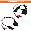 Miniatyrbillede 5 af 5: 3-polet til 16-polet OBD2-adapterkabel til Fiat
