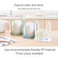 Miniatyrbillede 3 af 5: Bestik Skål Stativ Plastik Afløb Stativ Bestik Opbevaring Display Ra