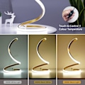 Miniatyrbillede 3 af 5: Spiral LED Bordlampe, Dæmpbar Moderne 3-Farvet Bordlampe med Minimalistisk Design