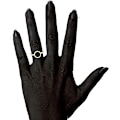 Miniatyrbild 2 av 5: 14K Guldpläterade Ringar för Kvinnor | Guld Karma Cirkel Ring | Stacka