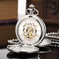 Miniatyrbild 2 av 5: Herrar Fickur Classic Mekanisk Handvevad Fickur Steampunk