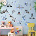 Miniatyrbillede 4 af 5: Glow in the Dark Stjerner til Loft, Galaxy  Raket Rumskib  Wal