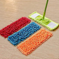 Miniatyrbilde 4 av 4: 4 mikrofiber rengjøringsmopper, strukket mikrofiber, flat moppehode f