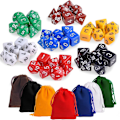 Pikkukuva 1 / 5: Polyhedron Dice 7-väriset roolipelien datanopat (49 kappaletta)
