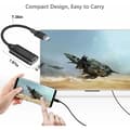 Miniatyrbilde 3 av 5: Hvit USB C til HDMI-adapter, Type C til HDMI 4K-konverter, Type C til HD