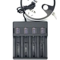 Miniatyrbillede 2 af 5: 4 Slots Smart 18650 Oplader Lithium Batterioplader Universal USB Batt