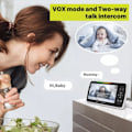 Pikkukuva 3 / 5: Vauvanvalvontakamera - 5 tuuman näytöllä varustettu vauvanvalvontakamera Plug & Play