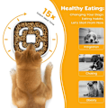 Miniatyrbillede 5 af 5: Anti Glutton Hundebolle, Rustfrit Stål Langsom Foder Hundebolle med Ikke-S
