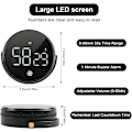 Miniatyrbillede 2 af 5: Køkken Timer, Magnetisk Digital Køkken Timer, 3 Justerbar Volum