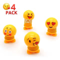 Miniatyrbilde 3 av 5: Søte Bobble Head Dukker, Morsomme Smiley Face Bounce Leker for Bil Int