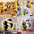 Miniatyrbillede 4 af 5: Sorte balloner, sorte festballoner, sorte latexballoner, 50 stk. G