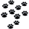 Miniatyrbillede 1 af 4: 10 stk. broderet patch stryge-på patch i form af en hunds p
