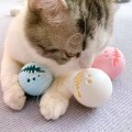 Miniatyrbillede 2 af 4: 3 stk. Katteboldlegetøj Glat kant Interaktivt legetøj Plastik Catnip Bal
