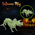 Miniatyrbillede 3 af 4: Noctilucent Dinosaur Menneske Skelet Model Samling Kranie Legetøj Knogle