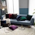 Miniatyrbillede 4 af 5: Et sæt med 2 dekorative velour pudebetræk til sofaer, soveværelser,