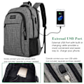 Miniatyrbillede 2 af 5: Rejsetaske til bærbar computer, Business Anti Theft Slim Durable Laptops