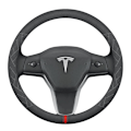 Pikkukuva 1 / 2: 1 kappale punainen Tesla ModelS ModelY ModelX Model3 -talven ohjauspyörä