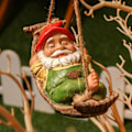 Miniatyrbillede 3 af 4: Havegnom, udendørs havefigur, havepynt, vandtæt