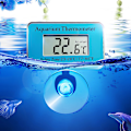 Miniatyrbillede 2 af 3: Digitalt akvarie termometer LCD fisketank nedsænkelig termometer